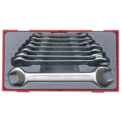 Teng Tt6208 Metric Open End Spanner Set8 Piece Multi Colour (One Size) from B&Q