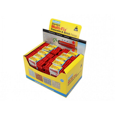 Plasplugs General-Purpose Concrete & Brick Fixings Red (Bargain Bin 50 Packs X 40 Plugs) from B&Q