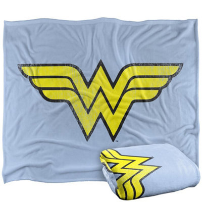 DC comics Wonder Woman Logo Blanket Multicoloured (One Size) from B&Q