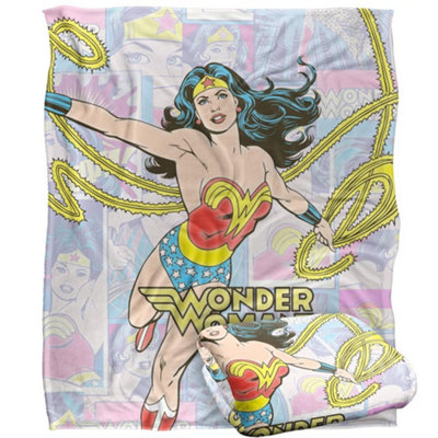 DC comics Wonder Woman Lo Blanket Multicoloured (One Size) from B&Q