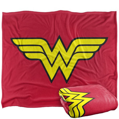 Dc Comics Logo Wonder Woman Blanket Multicoloured (One Size) from B&Q