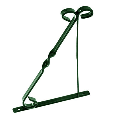  - Leecroft Hanging Basket Brackets Green 10'' One Colour (One Size)