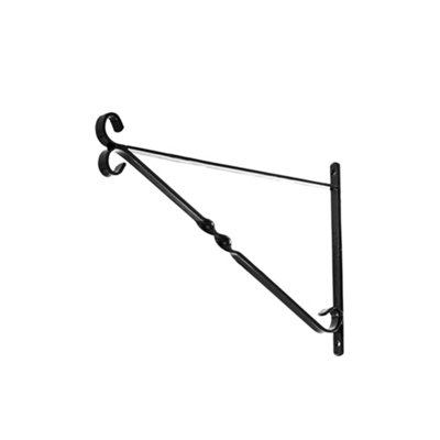  - Leecroft Hanging Basket Brackets Black 12'' One Colour (One Size)