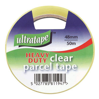 Ultratape Heavy Duty Clear Parcel Tape 48mm X 50M One Colour (One Size) from B&Q