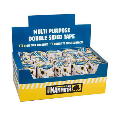 B&Q -  Mammoth Multi-Purpose Double Sided Tape 50mm X 5M One Colour (One Size)