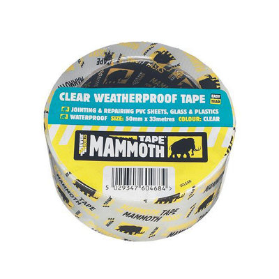 B&Q -  Mammoth Weatherproof Tape Clear 50mm X 10M One Colour (One Size)
