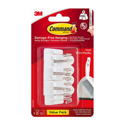 Command 17067-9Es Utensil Hooks Value Pack 225G 9Pk One Colour (One Size) from B&Q