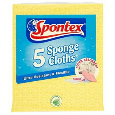 B&Q -  Sponge Cloth 5Pk One Colour (One Size)