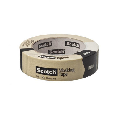 Scotch Masking Tape 2010 Basic 36mm X 50M One Colour (One Size) from B&Q