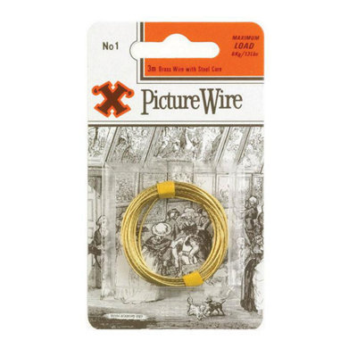 X Br Picture Wire No 1 Solid 3M Blister Pack One Colour (One Size) from B&Q
