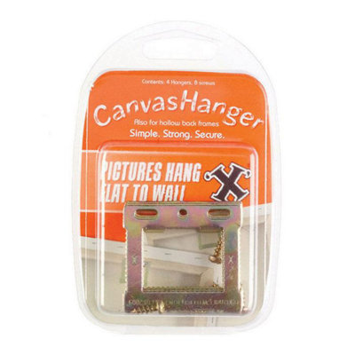  - X Canvas Hangers Br Plated 4Pk One Colour (One Size)