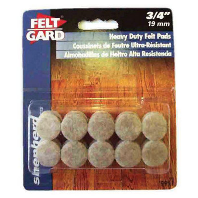 Feltgard Round Pads 19mm 20Pk One Colour (One Size) from B&Q