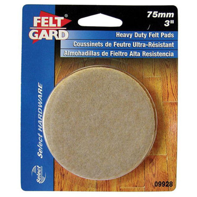 Feltgard Round Pads 75mm 4Pk One Colour (One Size) from B&Q