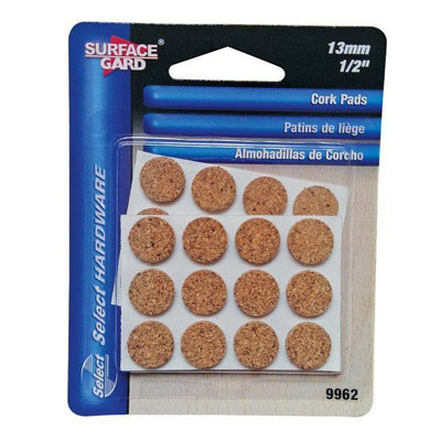 Surface Gard 24 Round Cork Pads 13mm One Colour (One Size) from B&Q