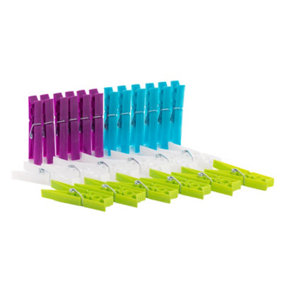 Orwell Heavy Duty Spring Pegs 24Pk One Colour (One Size) from B&Q