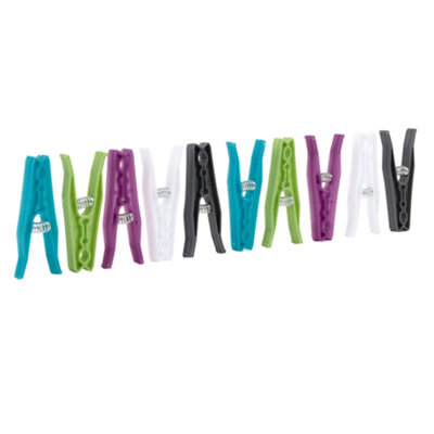 Orwell Large Spring Pegs 48Pk One Colour (One Size) from B&Q