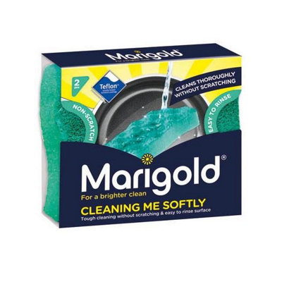 Marigold Cleaning Me Softly Scourer 2Pk One Colour (One Size) from B&Q