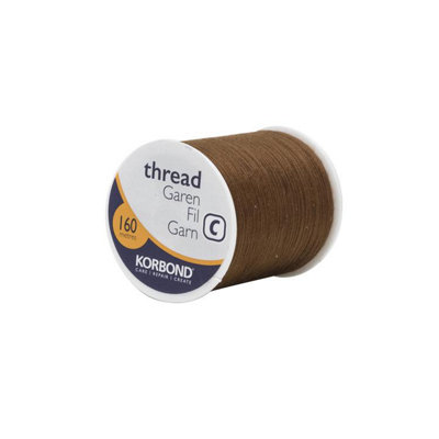 Korbond Polyester Thread Chestnut 160M One Colour (One Size) from B&Q