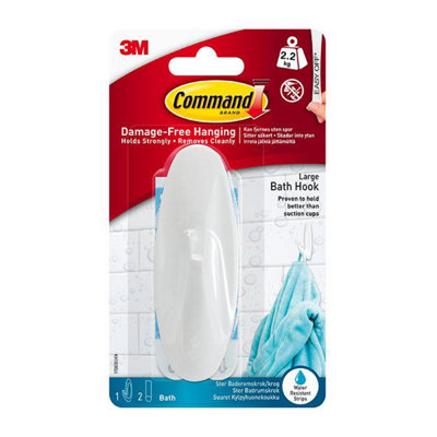 Command 17083B Bath Hook Large 2.2Kg One Colour (One Size) from B&Q
