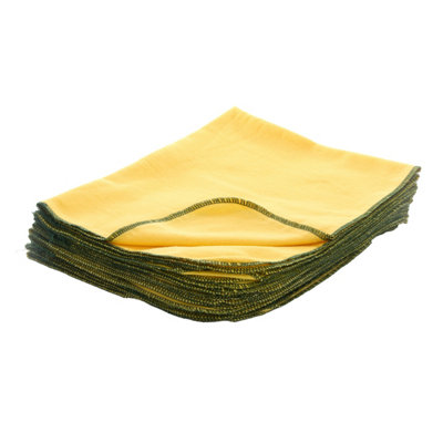 Leecroft Best Yellow Duster Green Edge 60Cm X 50Cm One Colour (One Size) from B&Q