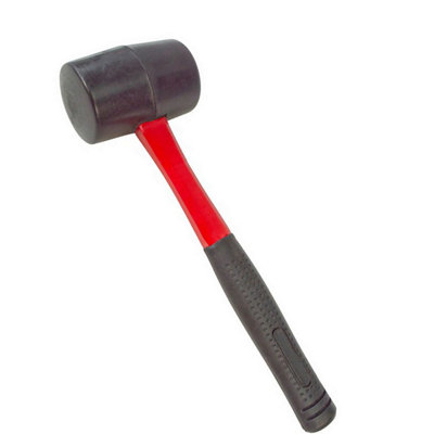Amtech Black Rubber Mallet Fibregl Shaft 16Oz One Colour (One Size) from B&Q