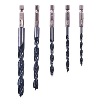 Amtech Hex Shank Wood Drill Bit Set 5Pk One Colour (One Size) from B&Q