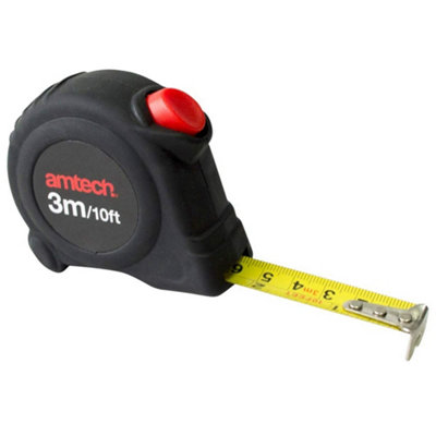 Amtech Self Locking Tape Measure 3M X 16mm One Colour (One Size) from B&Q