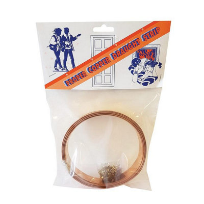 Proper Copper Draught Strip 25mm X 6M One Colour (One Size) from B&Q