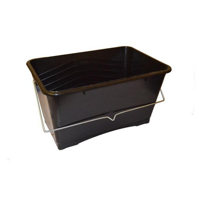 Black Plastic Paint Scuttle 15L One Colour (One Size) from B&Q