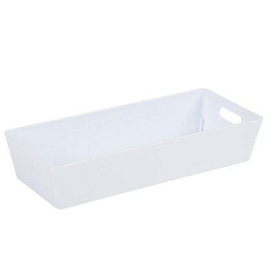 Wham Studio Tray Rectangular 2.01 Ice White 11 X 25Cm One Colour (One Size) from B&Q