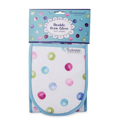 Cooksmart Spotty Dotty Double Oven Glove One Colour (One Size) from B&Q