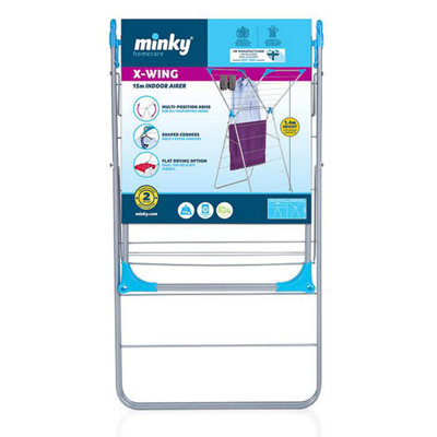 Minky X-Wing Airer One Colour (One Size) from B&Q