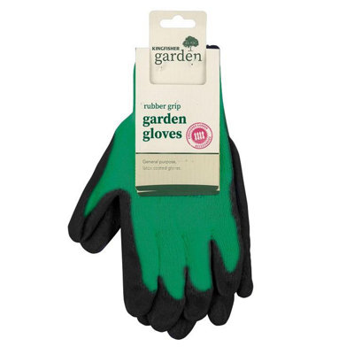 Kingfisher Medium Rubber Grip Garden Gloves from B&Q