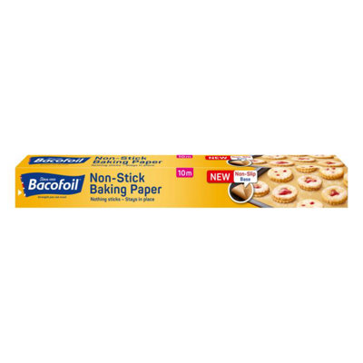 Bacofoil Non-Stick Baking Paper Parchment With Non-Stick Structure 38Cm X 10M One Colour (One Size) from B&Q