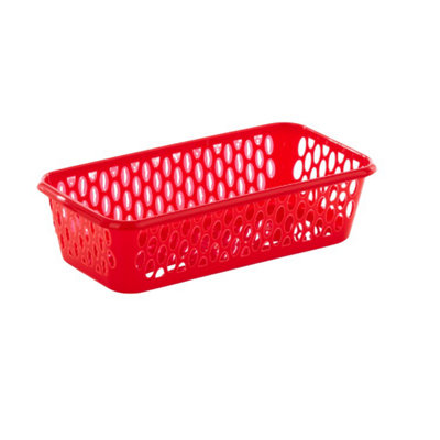  - Leecroft 20Cm Handy Basket Red 10 X 20 X 5Cm One Colour (One Size)