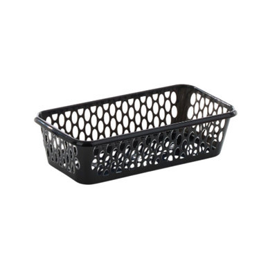  - Leecroft 20Cm Handy Basket Black 10 X 20 X 5Cm One Colour (One Size)
