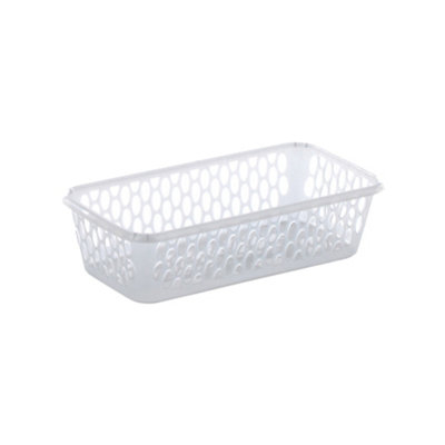  - Leecroft 20Cm Handy Basket Silver 10 X 20 X 5Cm One Colour (One Size)