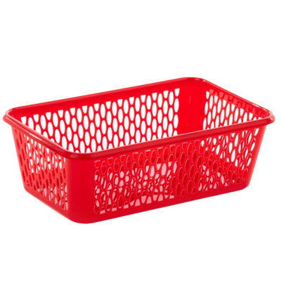  - Leecroft 25Cm Handy Basket Red 25 X 16 X 8Cm One Colour (One Size)