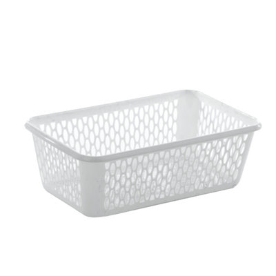  - Leecroft 25Cm Handy Basket Silver 25 X 16 X 8Cm One Colour (One Size)