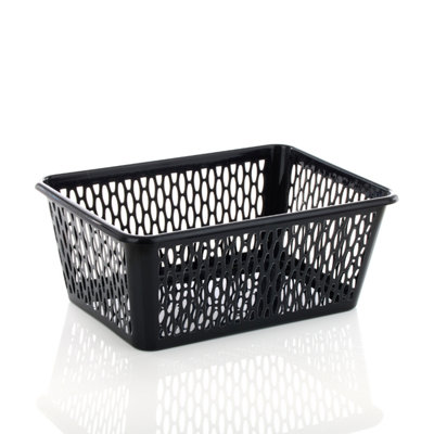  - Leecroft 37Cm Handy Basket Black 37 X 26 X 16Cm One Colour (One Size)