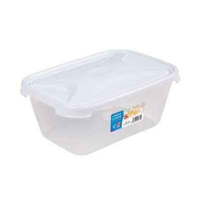  - Wham Cuisine Rectangular Food Storage Box White Lid 1.2L One Colour (One Size)