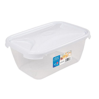 Wham Unisex Multicolor Cuisine Rectangular Food Storage Box White Lid 2L - Image 3