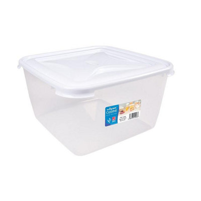 Wham Unisex Multicolor Cuisine Large Square Food Box White Lid 15L - Image 3