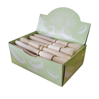  - Wooden Pastry Brush Display 24Pk One Colour (One Size)