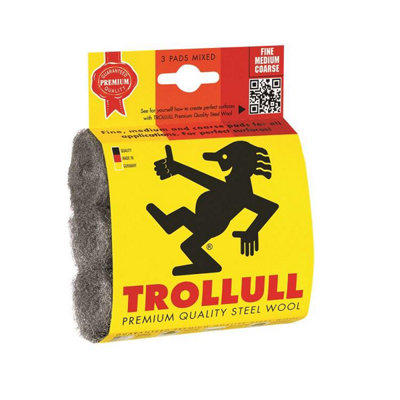 B&Q -  Steel Wool Diy Pads Mixed 3Pk One Colour (One Size)