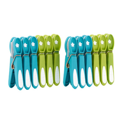 Orwell Superior Easy Grip Pegs 12Pk One Colour (One Size) from B&Q
