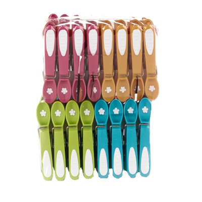 Orwell Daisy Pegs 48Pk One Colour (One Size) from B&Q