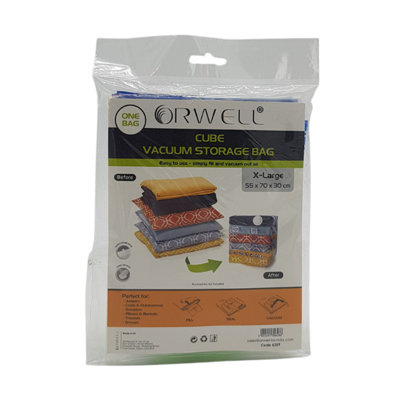  - Orwell Cube Vacuum Storage Bag X-Large 55 X 70 X 35Cm One Colour (One Size)