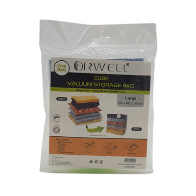  - Orwell Cube Vacuum Storage Bag Large 55 X 60 X 35Cm One Colour (One Size)