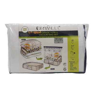  - Orwell Storage Tote & Vacuum Bag Set Xx-Large 50 X 65 X 25Cm One Colour (One Size)